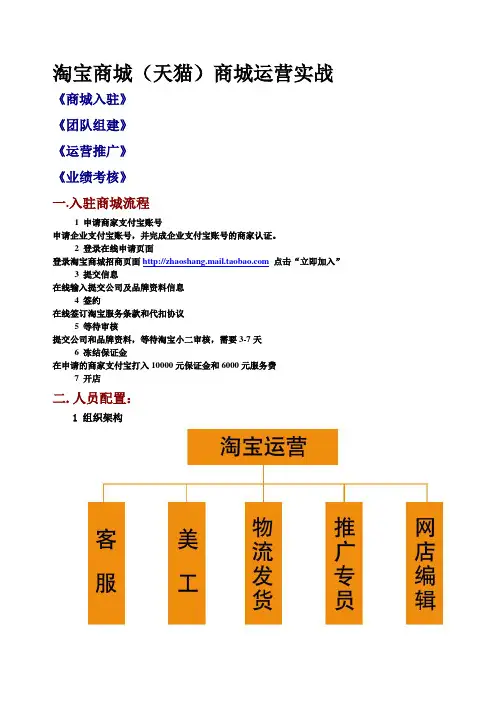 淘宝店铺(天猫)商城运营实战宝典