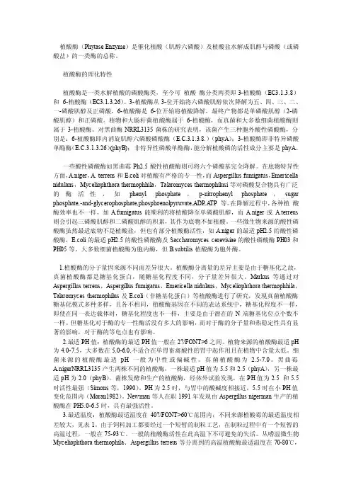 植酸酶种类——精选推荐