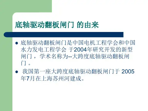 底轴驱动翻板闸门