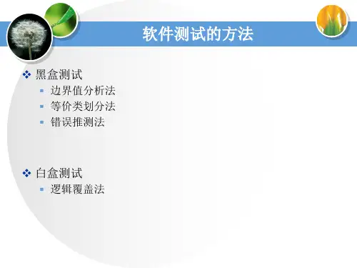 黑盒测试课件