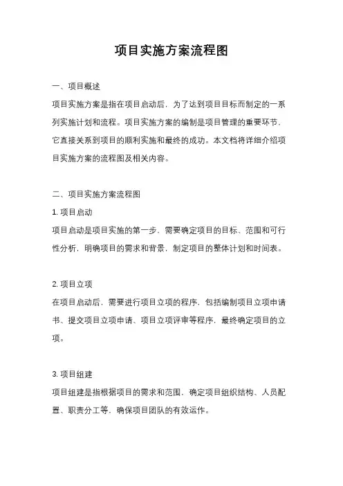 项目实施方案流程图