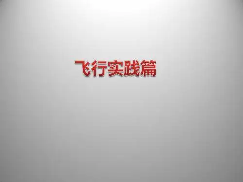 飞行前检查及注意事项