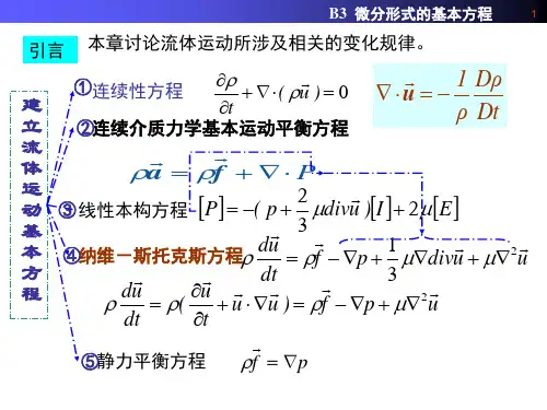 微分形式的基本方程解析课件