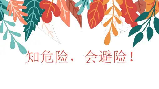 知危险会避险(课件)-小学生安全教育主题班会