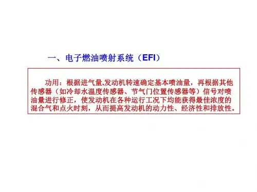 电子燃油喷射资料