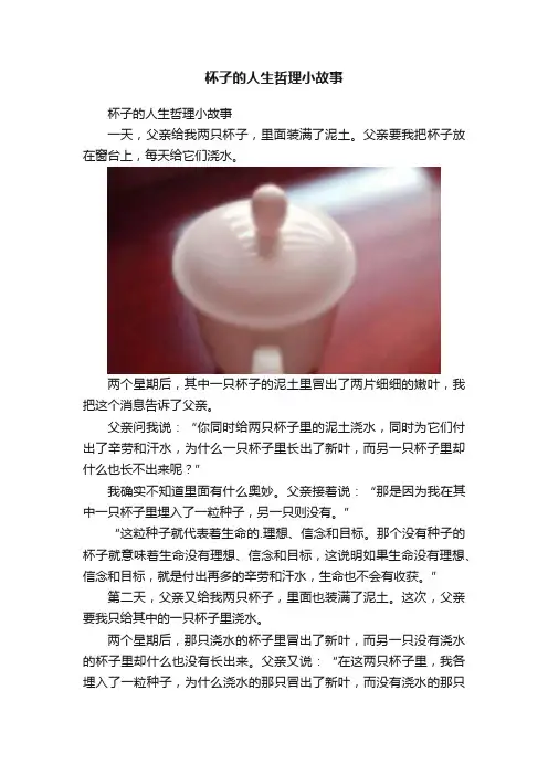 杯子的人生哲理小故事