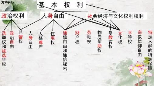 人教版道德与法治八年级下册 依法行使权利课件_PPT