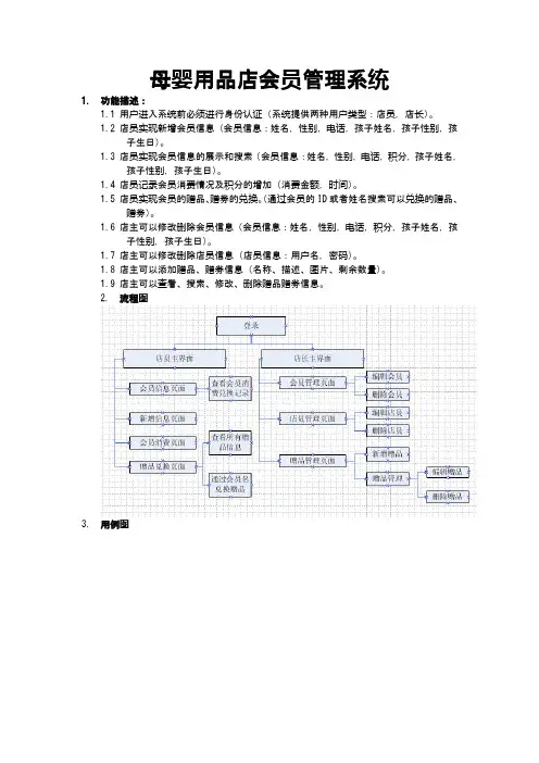 母婴用品店会员管理系统