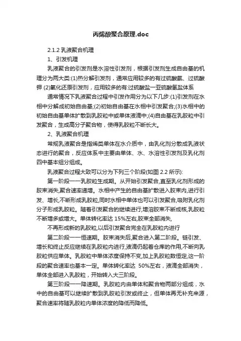 丙烯酸聚合原理.doc