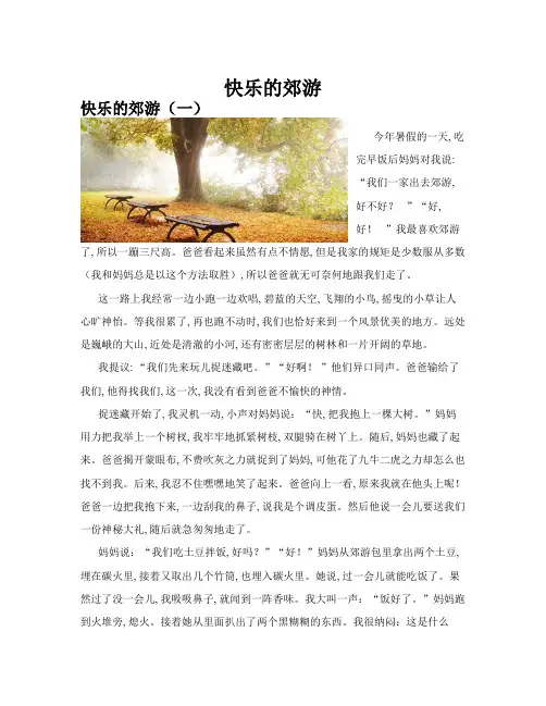 快乐的郊游(共10篇)