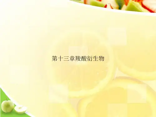 第十三章羧酸衍生物ppt文档