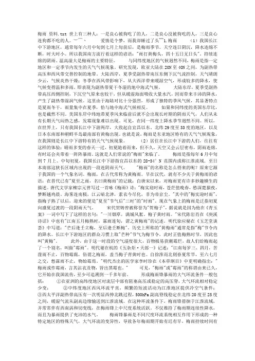 梅雨 资料