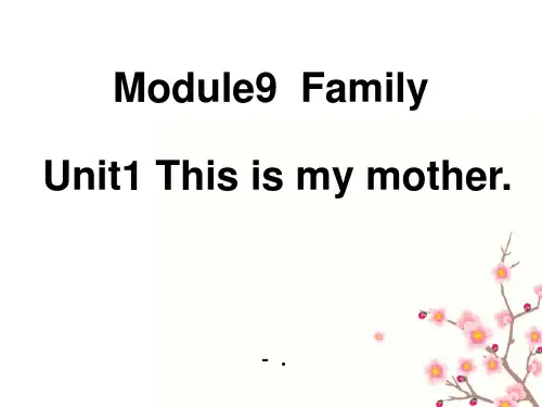 《This is my mother》PPT课件