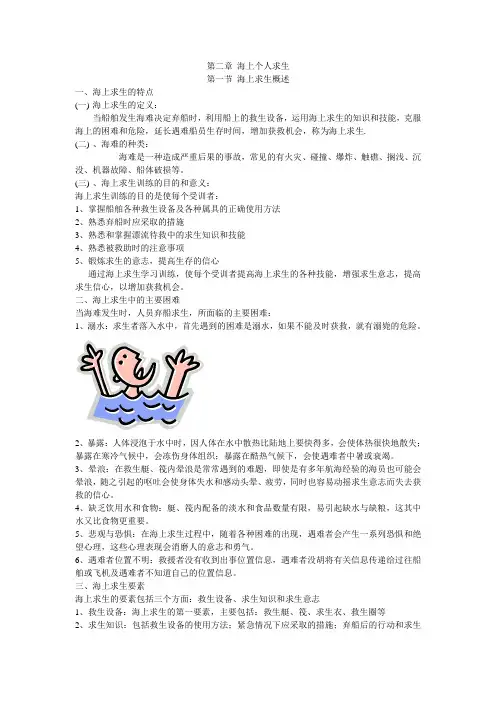 海上个人求生