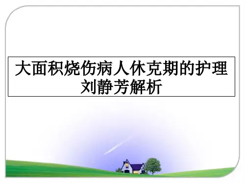 最新大面积烧伤病人休克期的护理刘静芳解析ppt课件
