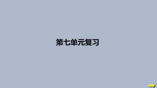 人教版(2024新版)九年级化学(上)【复习课件】第七单元复习