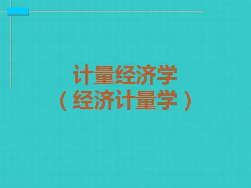 经济计量学