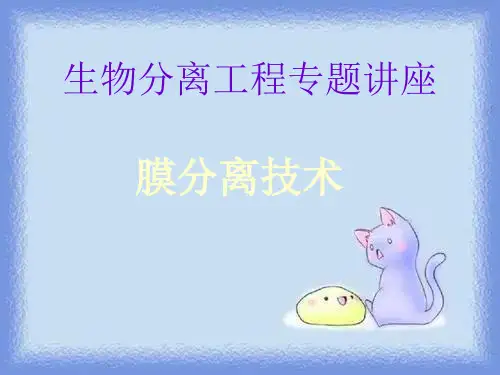生物分离工程专题讲座