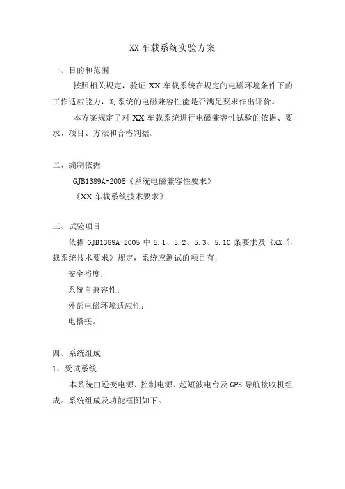 整车试验方案(国军标)