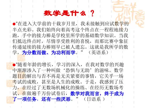 数学文化欣赏剖析
