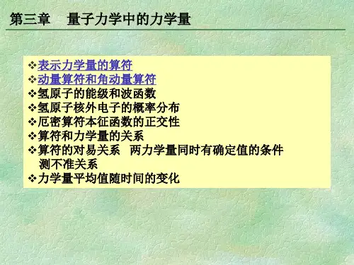 5算符 动量算符和角动量算符