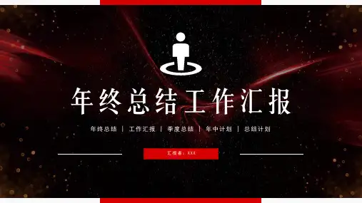 年终工作总结计划汇报PPT模板 (1)