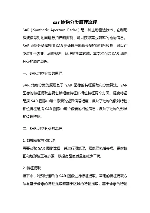 sar地物分类原理流程