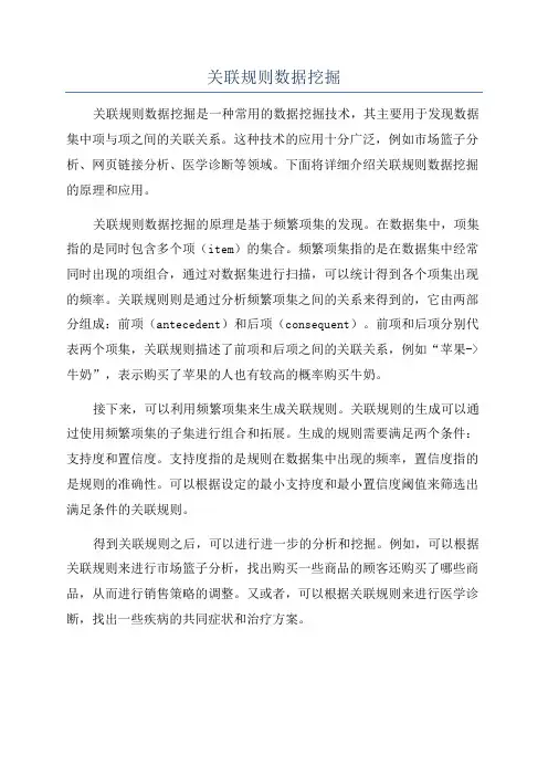 关联规则数据挖掘