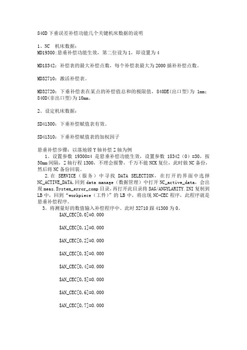 悬垂补偿