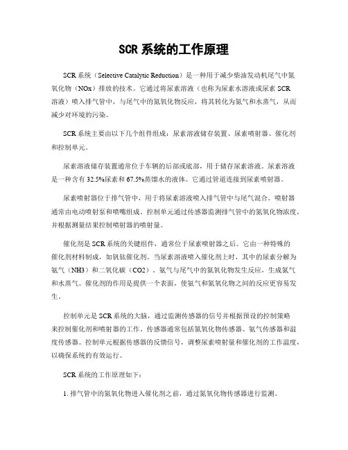 SCR系统的工作原理