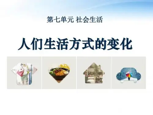 《人们生活方式的变化》社会生活精品ppt课件3