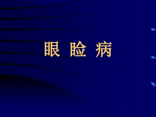 眼睑病