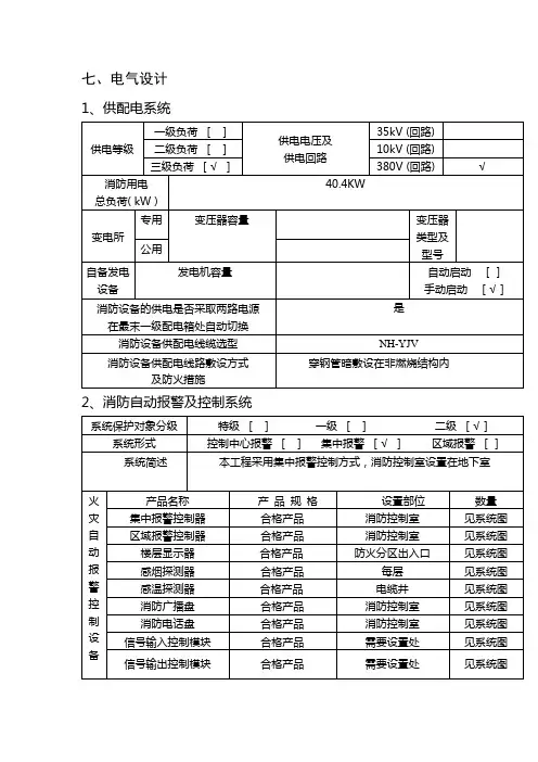 电气消防设计专篇1