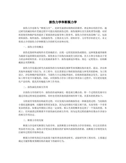 损伤力学和断裂力学