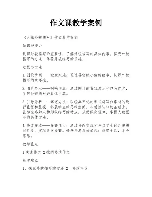 作文课教学案例