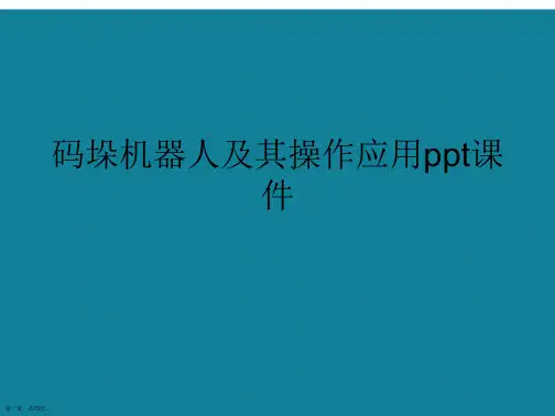 演示文稿码垛机器人及其操作应用