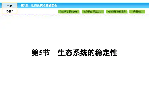 人教版生物必修三：5.5《生态系统的稳定性》ppt课件