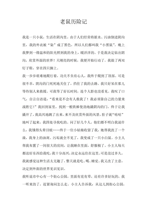 六年级想象老鼠历险记