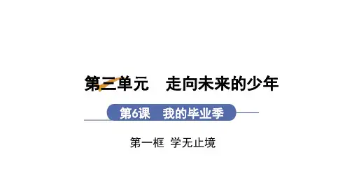 第6课 第1框  学无止境(九年级下册道德与法治课件)