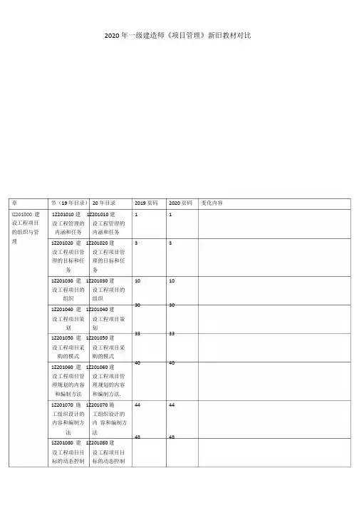 《管理》新旧教材对比