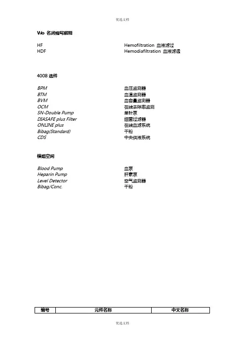 费森尤斯维修手册