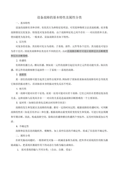 设备故障的基本特性 (DEMO)