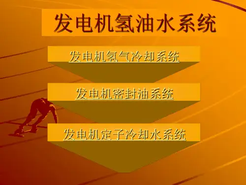 发电机氢油水系统课件资料