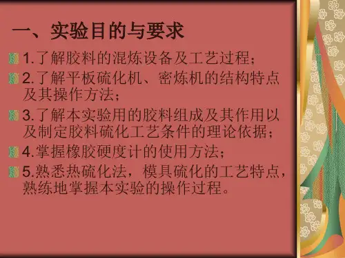 高分子专业实验橡胶硫化