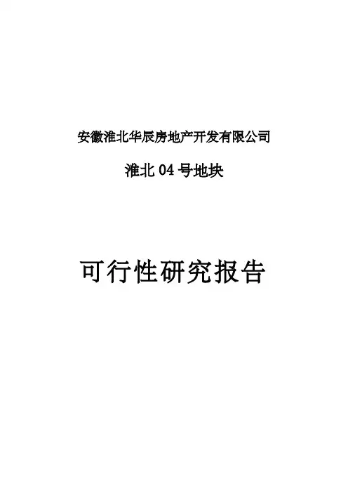 淮北地块可行性研究报告