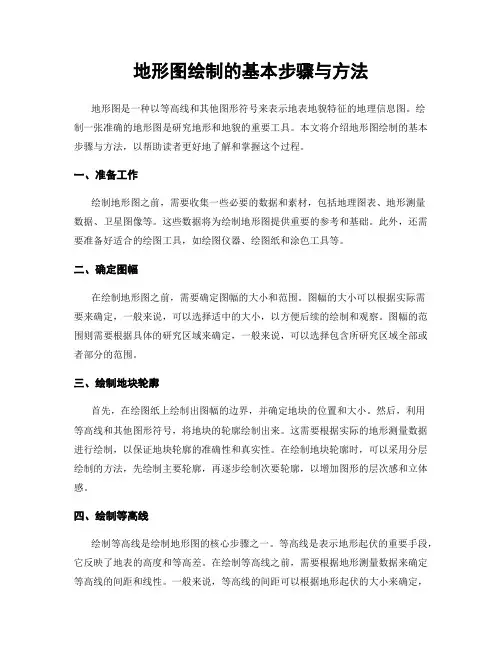 地形图绘制的基本步骤与方法
