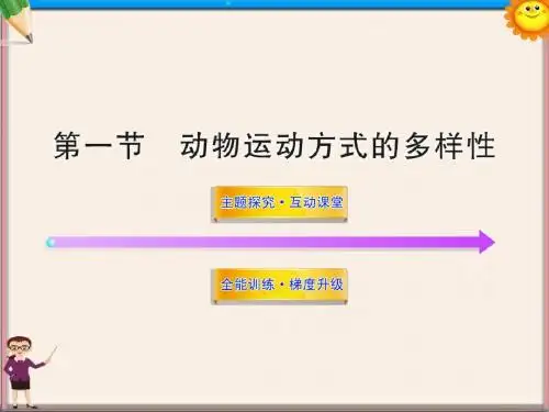 八年级生物上册 第十六章 第一节 动物运动方式的多样性课件 苏教版