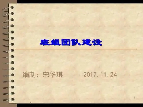 班组团队建设培训课件(PPT 40张)