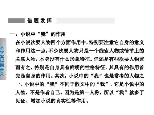 小说中我的作用