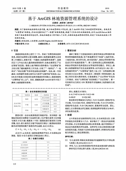 基于ArcGIS林地资源管理系统的设计